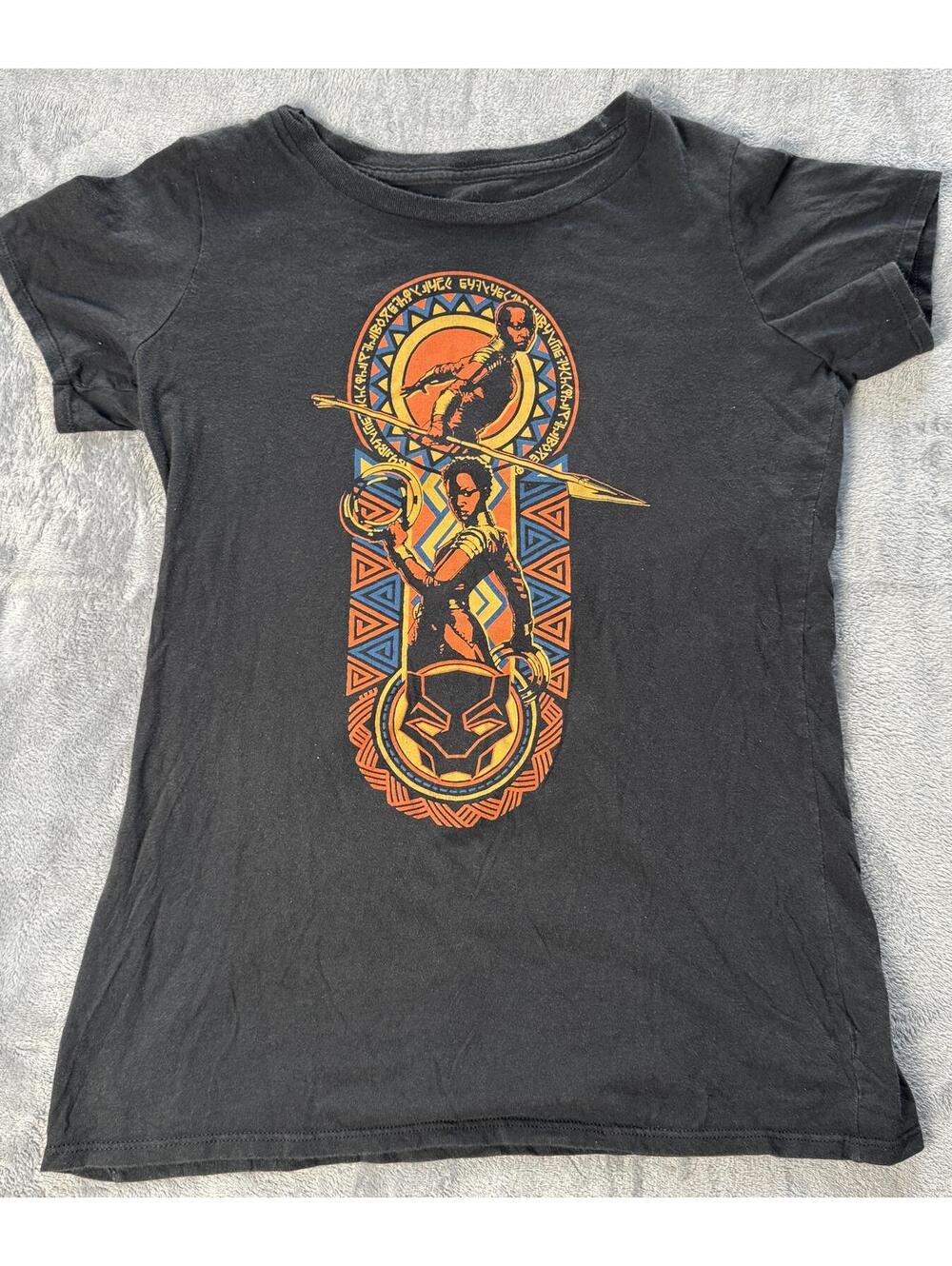 Mighty Fine Graphic Marvel Comics Black Panther T-Shirt Size Large
